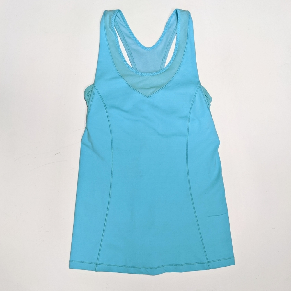 Lululemon Aqua Blue Tank Bra Top Size 4
